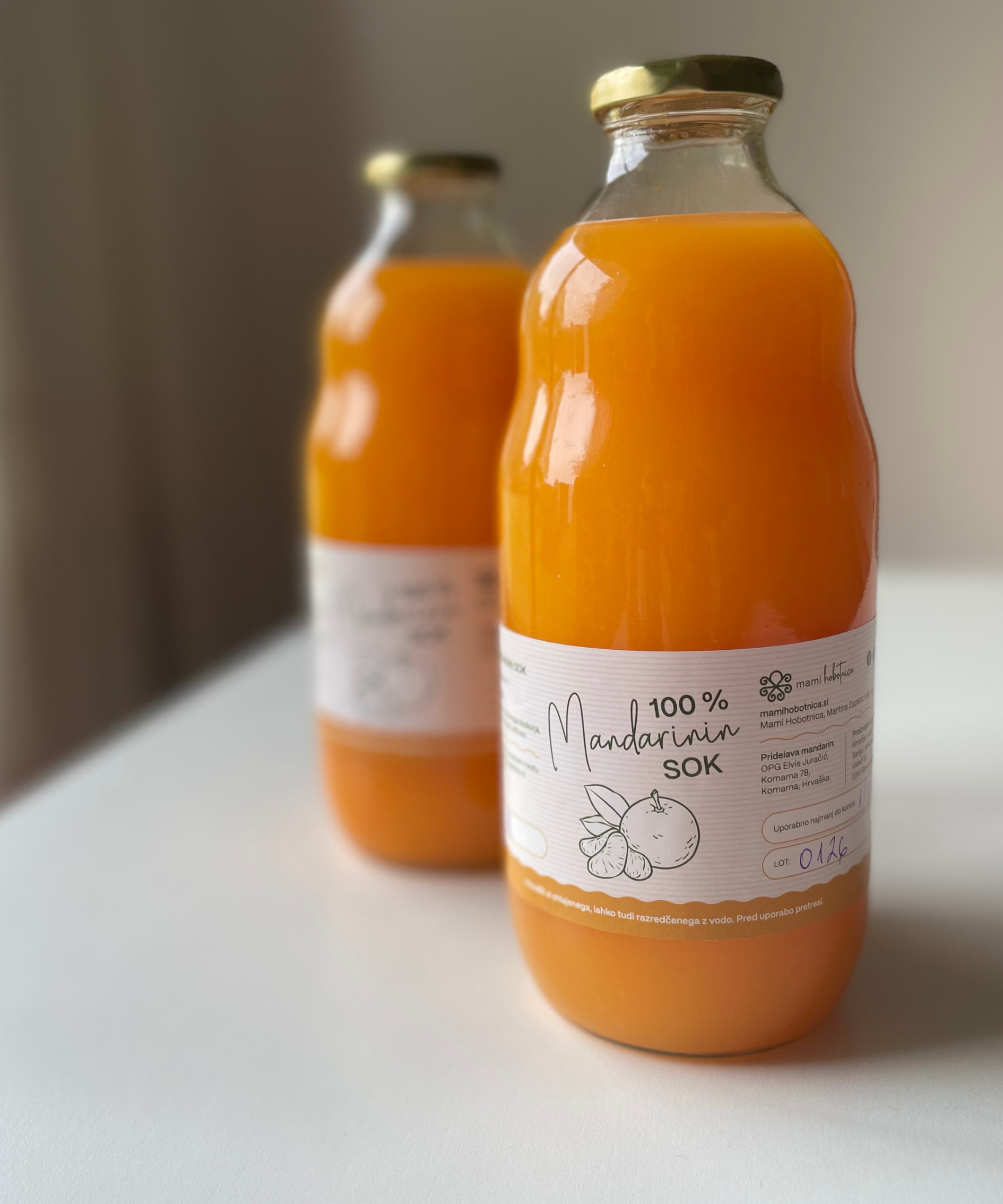 Mandarinin sok (1 l)